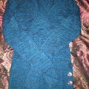 Blue long sweater